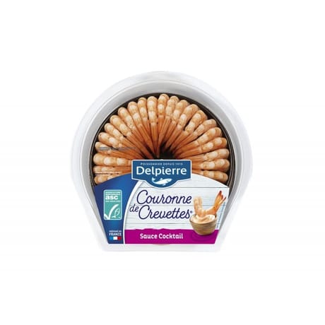 Delpierre couronne de crevettes sauce cocktail 130g