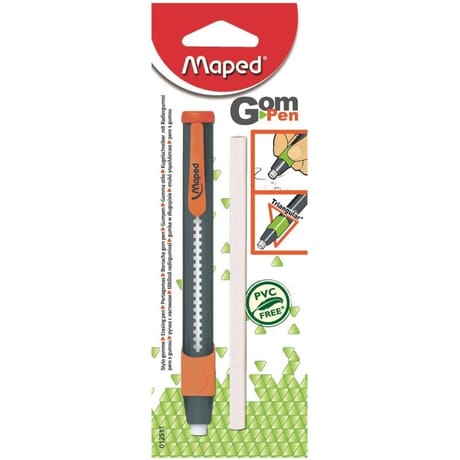 Maped stylo gomme soft grip+ recharge