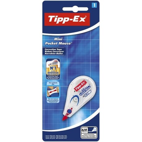 Bic tipp-ex mini pocket mouse 6mm x 5 mètres