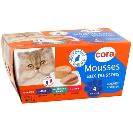 Cora coffret mousses aux poissons 4X85g