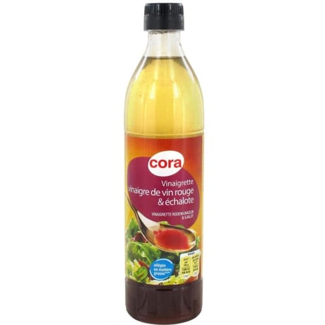 Cora vinaigrette au vinaigre rouge et échalote allégée 50cl