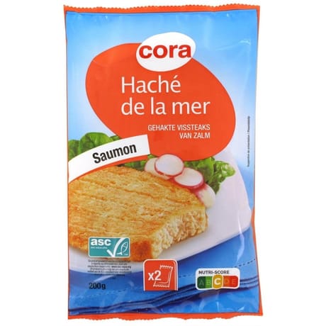 Cora haché de saumon 2 x 100g