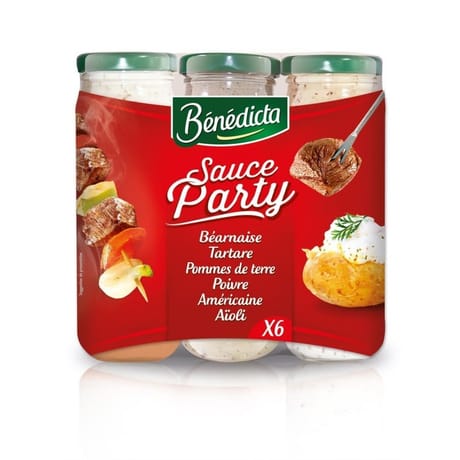 Bénédicta lot de sauces party 6x 500g