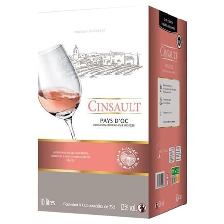 L'âme du terroir IGP Pays d'OC  Cinsault rosé BIB 10L 12%vol