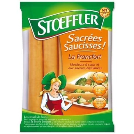 Stoeffler saucisse de francfort 6x40g