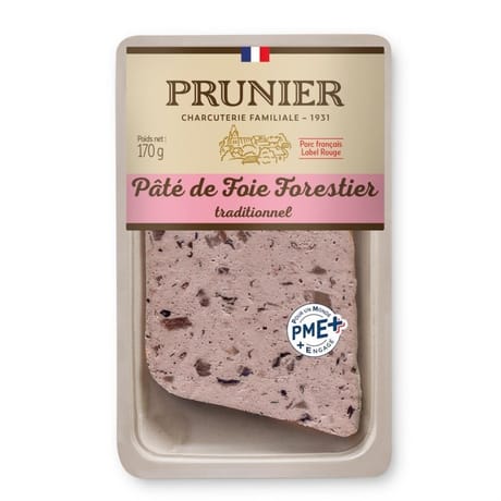 Prunier pâté de foie forestier à l'ancienne porc fermier label rouge 170g