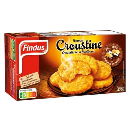 Findus croustine 6 galettes pommes de terre 420g