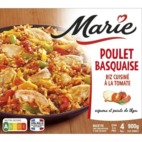 Marie poulet basquaise cuisiné aux tomates 900g