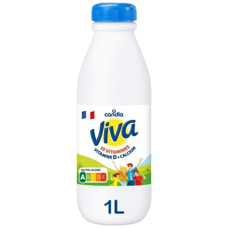 Viva lait uht vitaminé bouteille 1l
