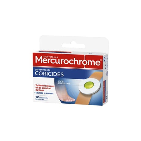 Mercurochrome pansements coricides x12