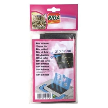 Riga - Filtre à charbon pour maison de toilette chat dim 15.5X16cm
