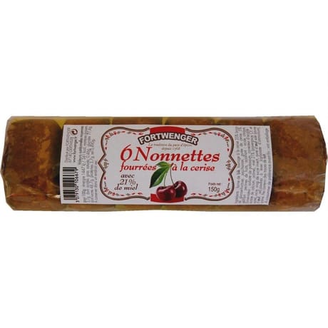 Fortwenger nonnettes au miel fourrées cerise 150g