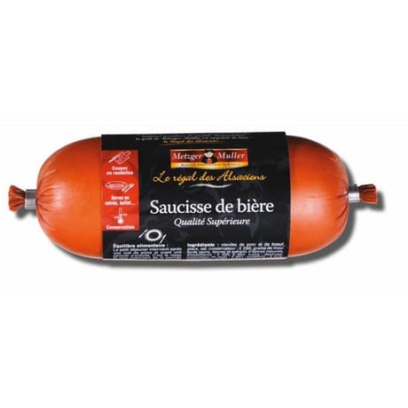 Metzger Muller Saucisse de bière supérieure 250 g origine France