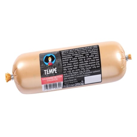 Tempe saucisse de foie d'alsace maurer 250g