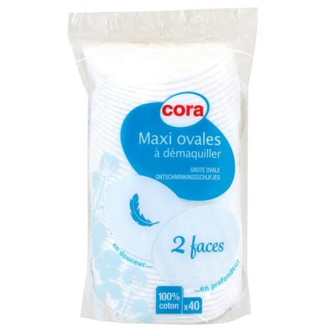 Cora maxi ovales à démaquiller x40