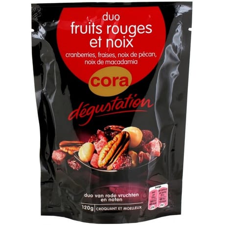 Cora dégustation mélange graines et fruits rouges 120g