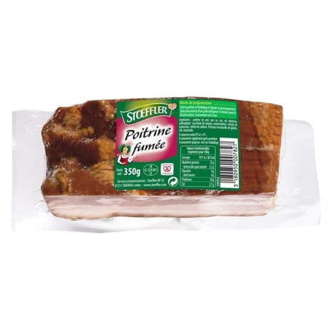 Stoeffler Poitrine fumée bloc de 350 g