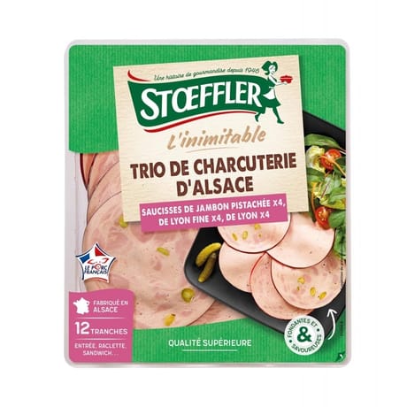 Stoeffler assiette alsacienne 12 tranches 225g