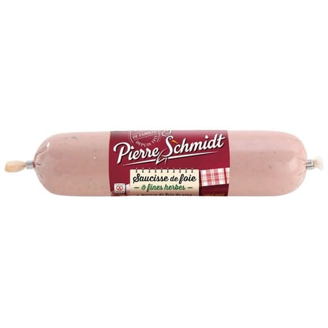 Pierre schmidt piécette saucisse de foie fines herbes 150g