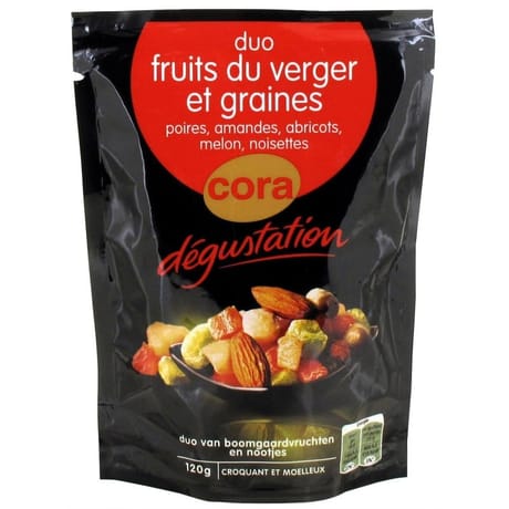 Cora dégustation mélange graines et fruits divers 120g