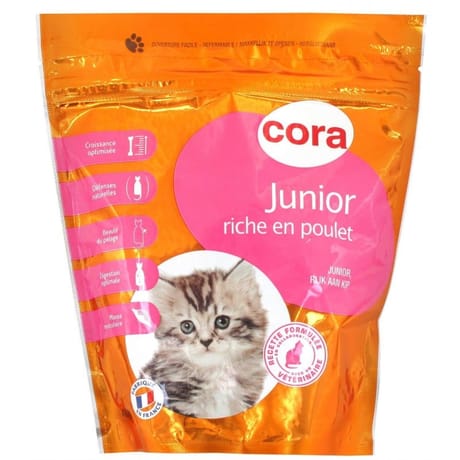 Cora croquettes premium chat junior 450g
