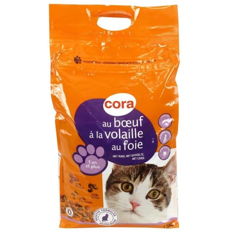 Cora croquettes chat boeuf adulte 7.5kg