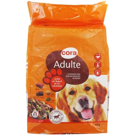 Cora croquettes riches en viandes pour chien 4kg