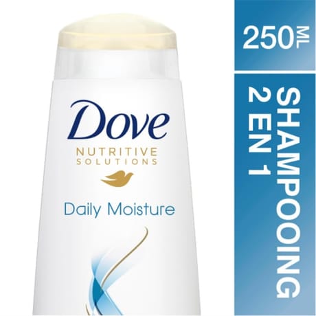 Dove shampooing 2 en 1 soin quotidien 250ml