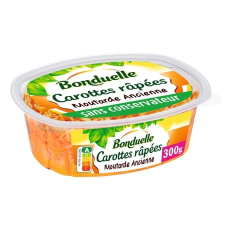 Bonduelle carottes rapées à la moutarde à l'ancienne 300g