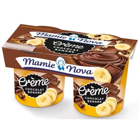 Mamie Nova dessert lacté crème chocolat banane 2x150 g