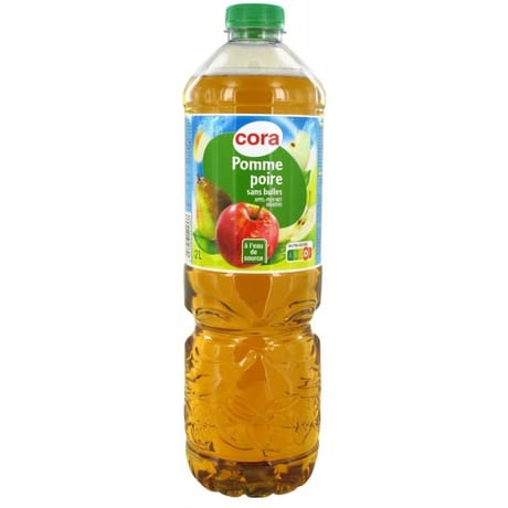 Cora boisson aux fruits plate pomme-poire 2l