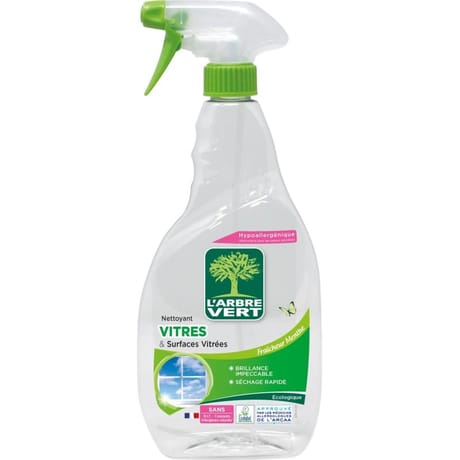 L'Arbre vert nettoyant surfaces vitrées menthe spray 740ml