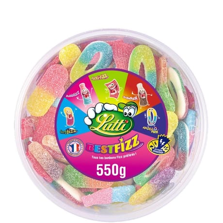 Lutti best fizz tubo 550g