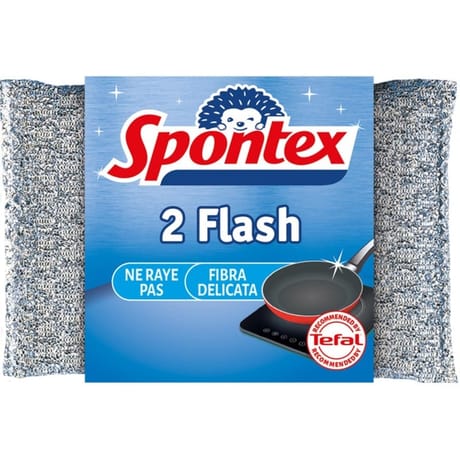 Spontex tampon flash ne raye pas x2