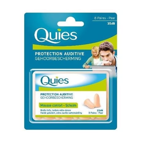Quies protections auditives mousse chair boîte de 8 paires