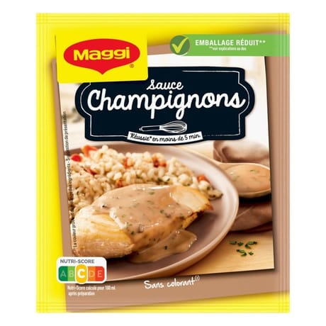 Maggi sauce déshydratée saveur à l'ancienne aux champignons émincés 27g