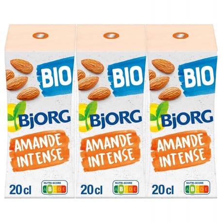 Bjorg lait d'amande intense bio 200ml x 3 600ml