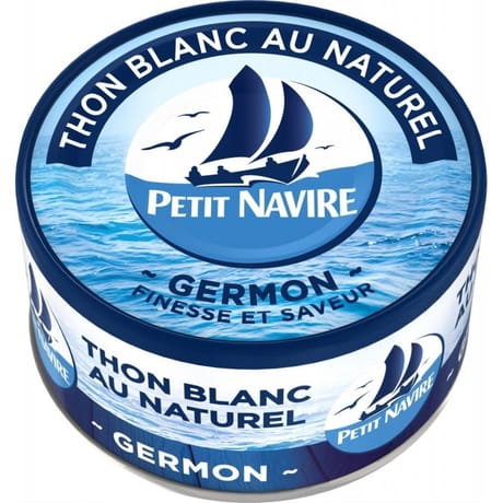 Petit Navire thon blanc naturel 1/6 93g