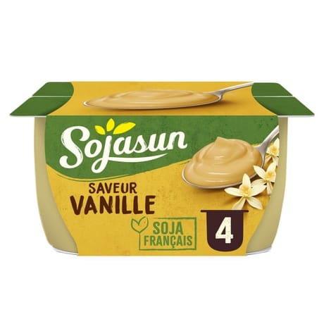 Sojasun dessert au soja saveur vanille 4x100 g