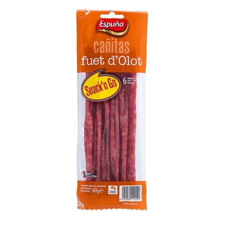 Espuna Canitas fuet d'olot sans gluten 60g