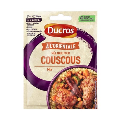 Ducros sachet mélange pour couscous oriental  20g