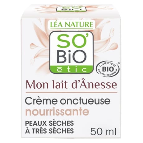 So bio etic crème onctueuse nourissante mon lait d'anesse bio 50ml