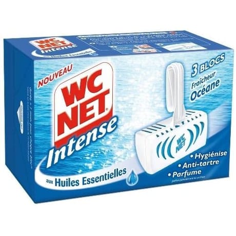 Wc net intense bloc aux huiles essentielles fraicheur océane x3