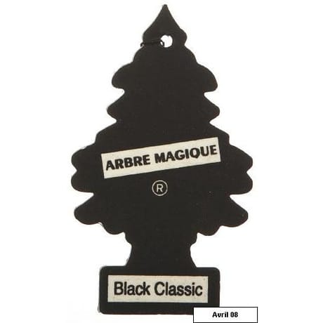 Arbre magique desodorisant voiture black classic
