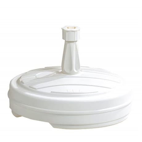 Pied de parasol plastique rond 13l blanc à remplir