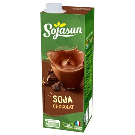 Sojasun boisson au soja au chocolat + calcium 1 litre