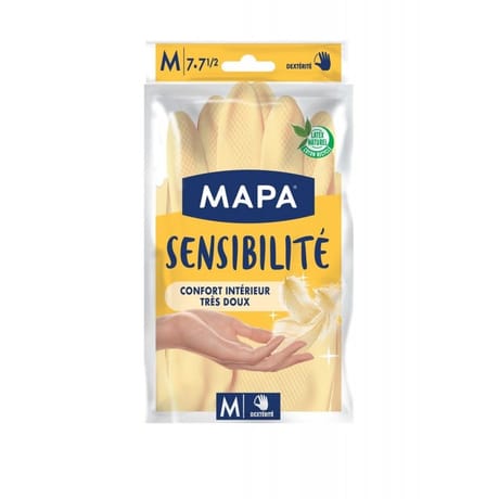 Mapa gants latex satiné taille M