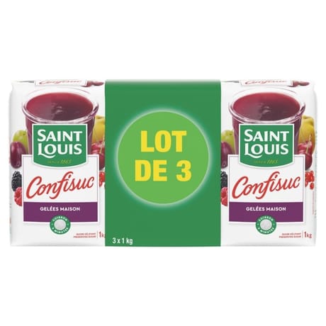 Saint Louis sucre gélifiant spécial gelée  3x1kg