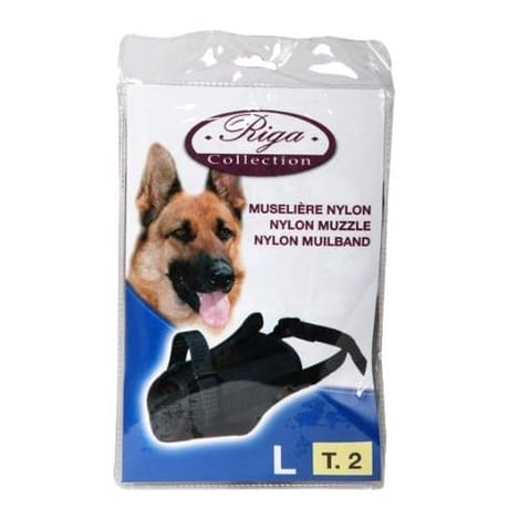 Riga - Muselière nylon réglable t2 pour chien