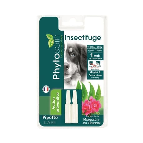Riga pipettes insectifuges chien et grand chien x2
